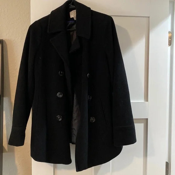 ジャケット・アウター BLAKES Leatehr Pea coat Jackets & Coats | Black Pea Coat | Poshmark